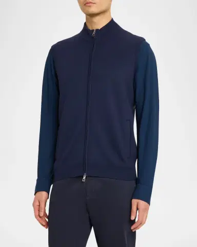 Peter Millar Men's Coolspun Lite Full-Zip Sweater Vest | Thumbnail 4