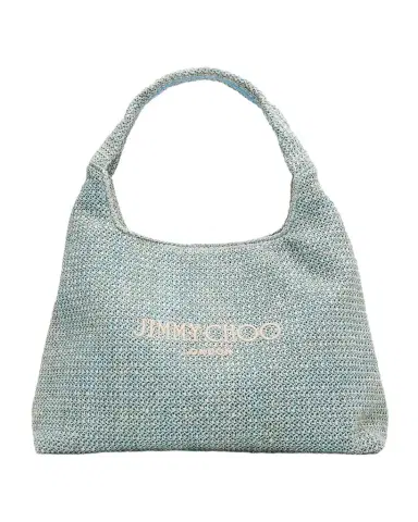 Jimmy Choo Beach Diamond Raffia Hobo Bag | Thumbnail 1 Jimmy Choo Beach Diamond Raffia Hobo Bag | Thumbnail 1