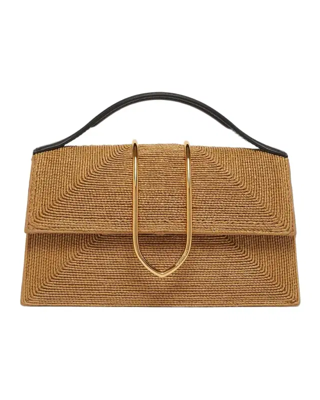 Le Grand Bambino Woven Top-Handle Bag