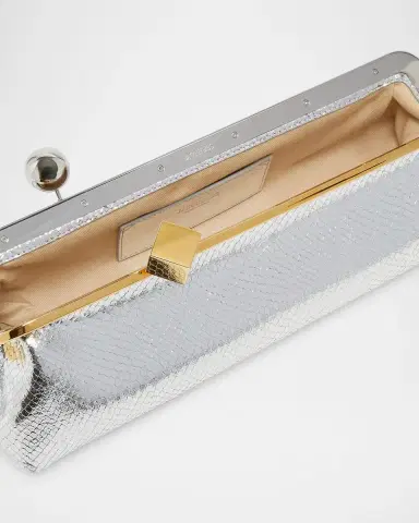 Jacquemus La Pochette Salon Snakeskin-Embossed Leather Clutch Bag | Thumbnail 3 Jacquemus La Pochette Salon Snakeskin-Embossed Leather Clutch Bag | Thumbnail 3