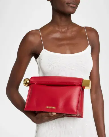 Jacquemus Rond Carre Leather Clutch | Thumbnail 2 Jacquemus Rond Carre Leather Clutch | Thumbnail 2