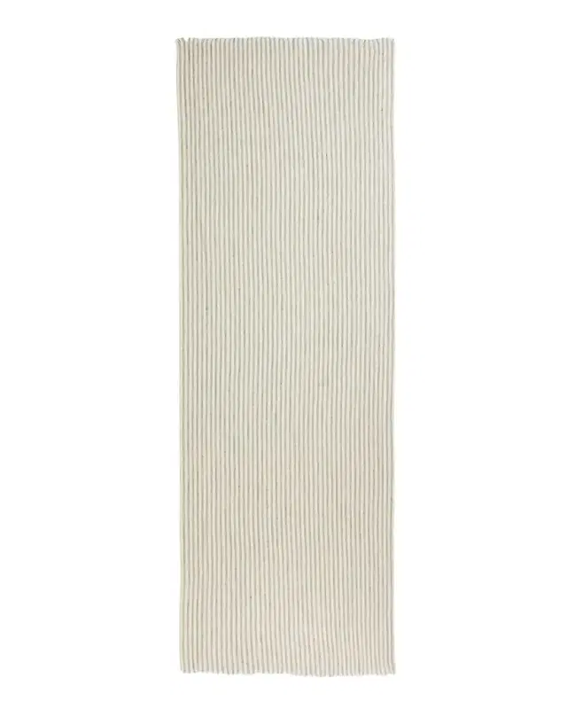 Sparkling Striped Linen-Blend Scarf