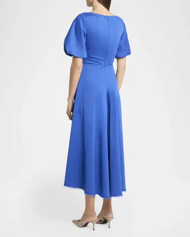 Talbot Runhof Ross Draped-Waist Midi Dress | Thumbnail 3 Talbot Runhof Ross Draped-Waist Midi Dress | Thumbnail 3