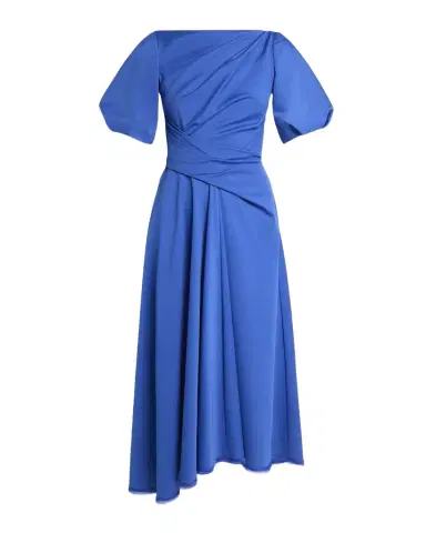 Talbot Runhof Ross Draped-Waist Midi Dress | Thumbnail 1 Talbot Runhof Ross Draped-Waist Midi Dress | Thumbnail 1