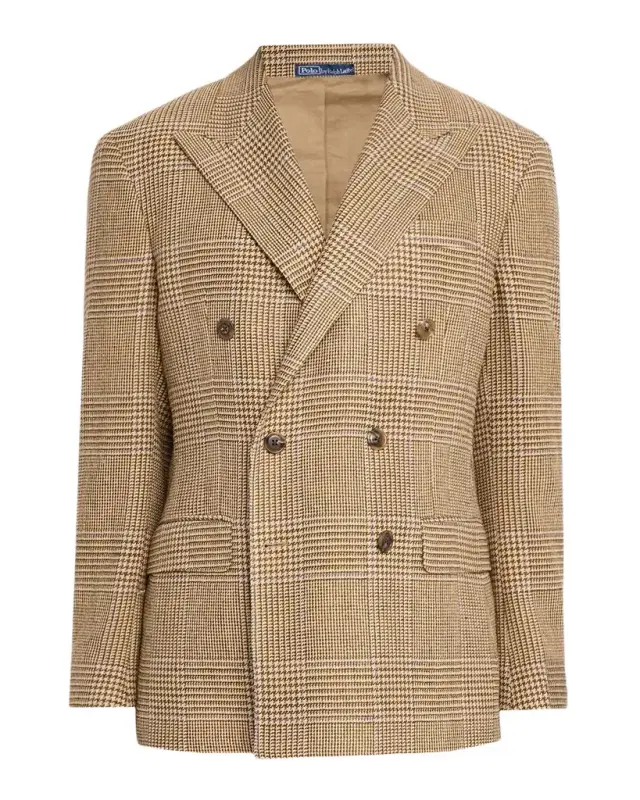 Men 's Tailored-Fit Glen Plaid Suit Jacket