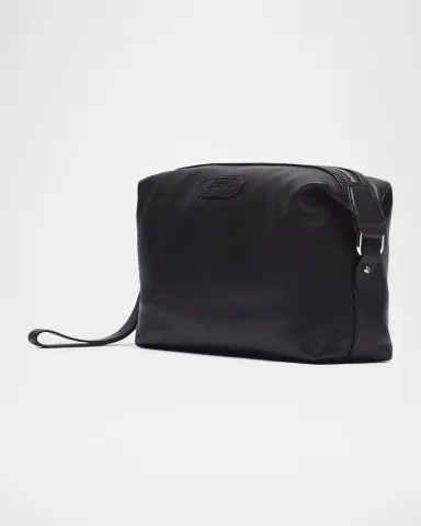 Brioni Men's The Pouch Leather Wristlet Bag | Thumbnail 2