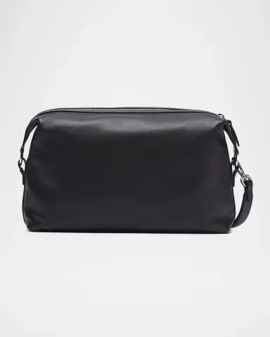 Brioni Men's The Pouch Leather Wristlet Bag | Thumbnail 3