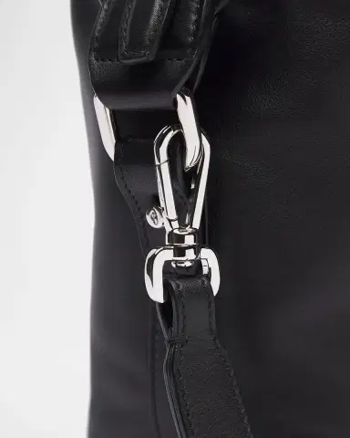 Brioni Men's The Pouch Leather Wristlet Bag | Thumbnail 7