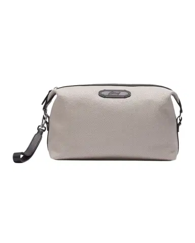 Brioni Men's Canvas and Leather Via Veneto Zip Pouch | Thumbnail 1 Brioni Men's Canvas and Leather Via Veneto Zip Pouch | Thumbnail 1