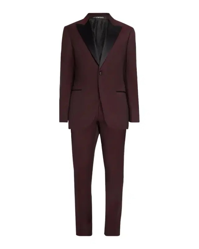 Men 's Wool G Line Slim Two-Piece Suit