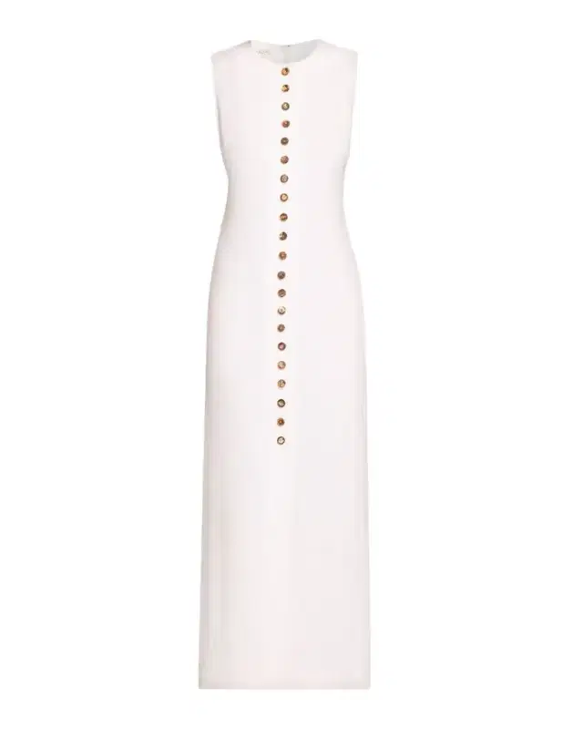 Lafayette 148 New York Button-Front Linen Maxi Dress