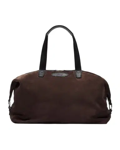 Brioni Men's Calfskin Suede Duffle Bag | Thumbnail 1