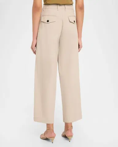 Lafayette 148 New York Chrystie Cropped Twill Barrel-Leg Pants | Thumbnail 3 Lafayette 148 New York Chrystie Cropped Twill Barrel-Leg Pants | Thumbnail 3