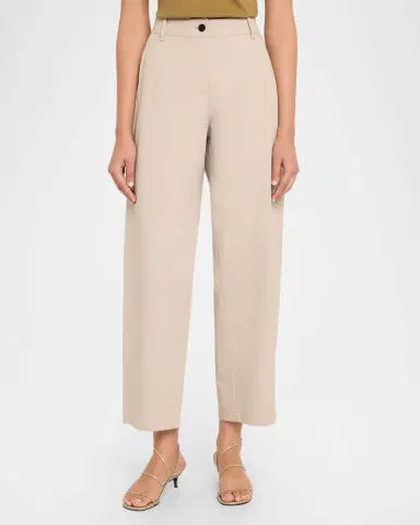 Lafayette 148 New York Chrystie Cropped Twill Barrel-Leg Pants | Thumbnail 4 Lafayette 148 New York Chrystie Cropped Twill Barrel-Leg Pants | Thumbnail 4