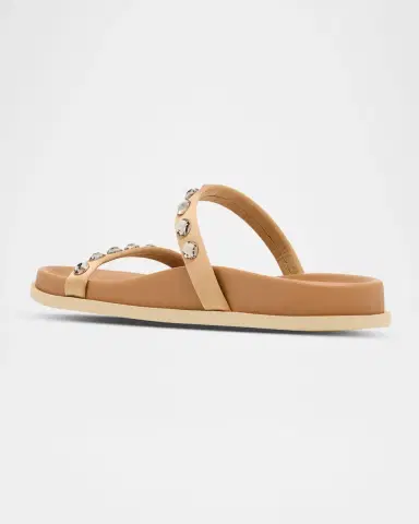 PEDRO GARCIA Doyel Embellished Satin Slide Sandals | Thumbnail 4 PEDRO GARCIA Doyel Embellished Satin Slide Sandals | Thumbnail 4