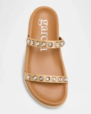 PEDRO GARCIA Doyel Embellished Satin Slide Sandals | Thumbnail 6 PEDRO GARCIA Doyel Embellished Satin Slide Sandals | Thumbnail 6