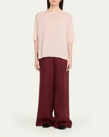 Lafayette 148 New York Drop-Shoulder Merino Wool Knit Sweater | Thumbnail 6