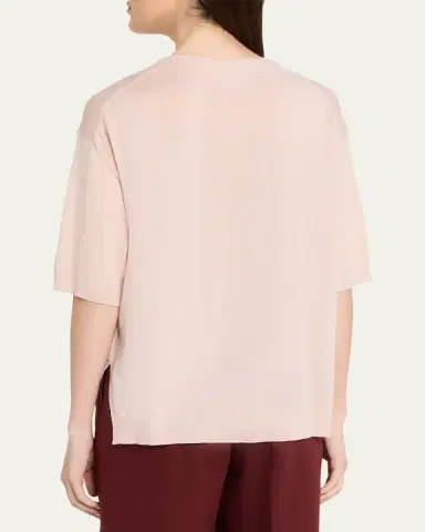 Lafayette 148 New York Drop-Shoulder Merino Wool Knit Sweater | Thumbnail 7