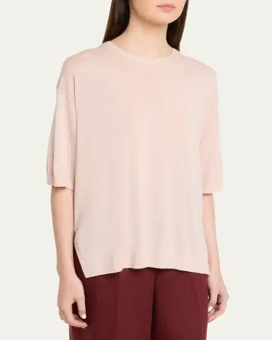 Lafayette 148 New York Drop-Shoulder Merino Wool Knit Sweater | Thumbnail 8