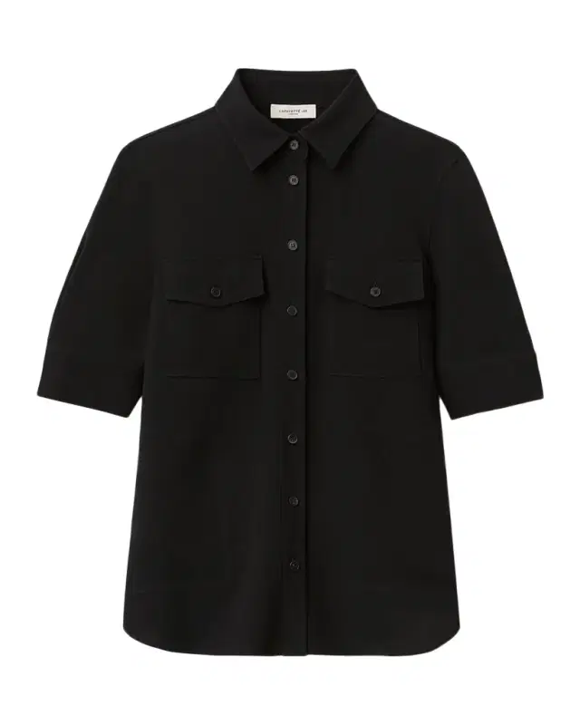 Button-Down Finesse Crepe Shirt