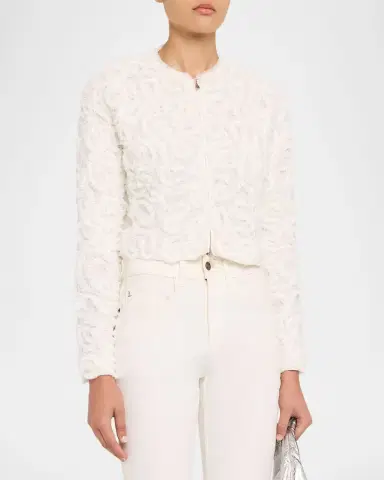 Lafayette 148 New York Ruffle Zip-Front Jacket | Thumbnail 4 Lafayette 148 New York Ruffle Zip-Front Jacket | Thumbnail 4