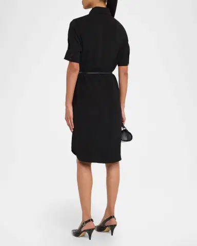 Lafayette 148 New York Belted Finesse Crepe Shirtdress | Thumbnail 3 Lafayette 148 New York Belted Finesse Crepe Shirtdress | Thumbnail 3