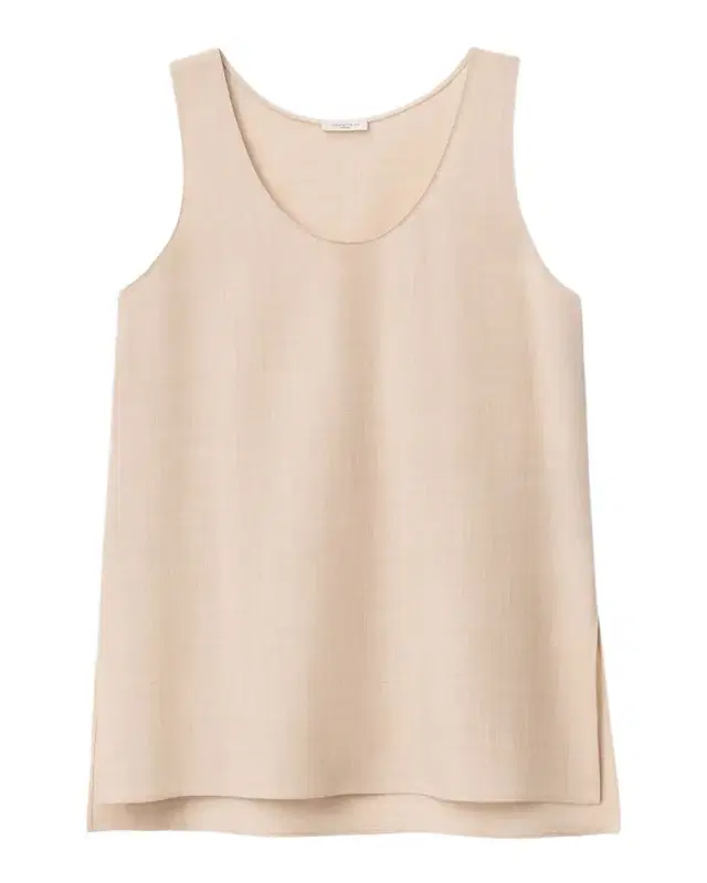 Scoop-Neck Wool-Silk Tank