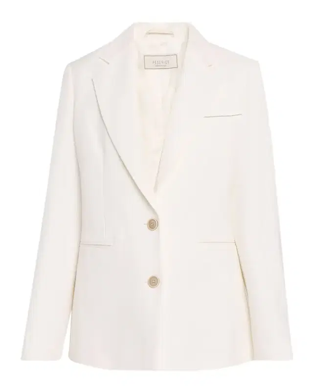 Single-Breasted Linen and Viscose Blazer