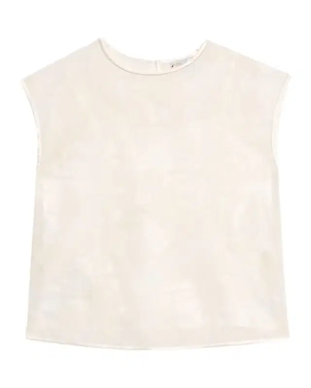 Sequined Sheer Floral Mesh Cotton Top