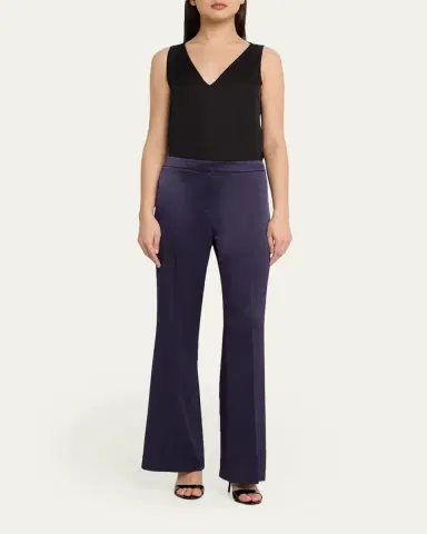 Ungaro Kyra Flare-Leg Satin Pants | Thumbnail 10