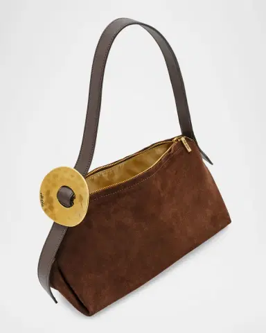 Cult Gaia Preston Suede Shoulder Bag | Thumbnail 3 Cult Gaia Preston Suede Shoulder Bag | Thumbnail 3
