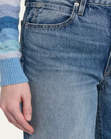 SLVRLAKE Hunter Relaxed Wide Ankle Jeans | Thumbnail 9