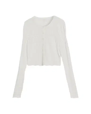 LoveShackFancy Brigette Pointelle Knit Cardigan | Thumbnail 1