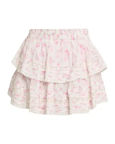LoveShackFancy Floral Ruffle Mini Skirt | Thumbnail 1 LoveShackFancy Floral Ruffle Mini Skirt | Thumbnail 1