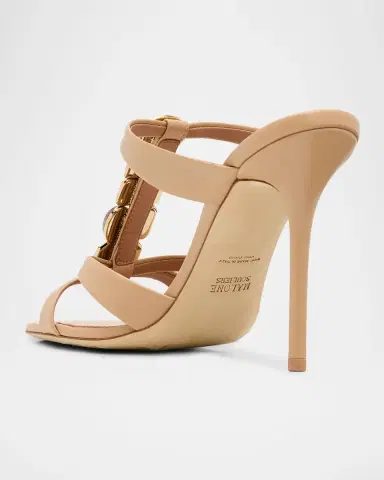 Malone Souliers 100mm Simi Jeweled Nappa Leather Sandals | Thumbnail 2