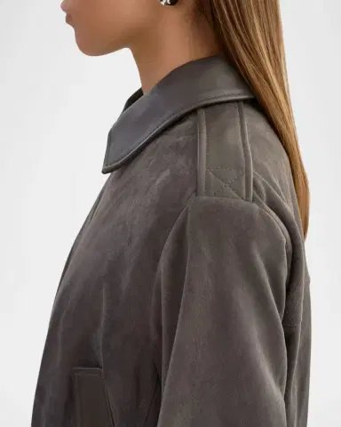 LaMarque Robbie Suede Bomber Jacket | Thumbnail 5 LaMarque Robbie Suede Bomber Jacket | Thumbnail 5