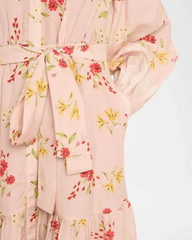 Kobi Halperin Noora Long Sleeve Floral Viscose-Blend Dress | Thumbnail 5