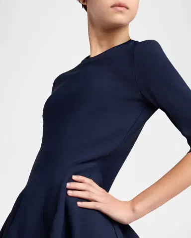 Stella McCartney Elbow-Sleeve Compact Knit Peplum Top | Thumbnail 5 Stella McCartney Elbow-Sleeve Compact Knit Peplum Top | Thumbnail 5