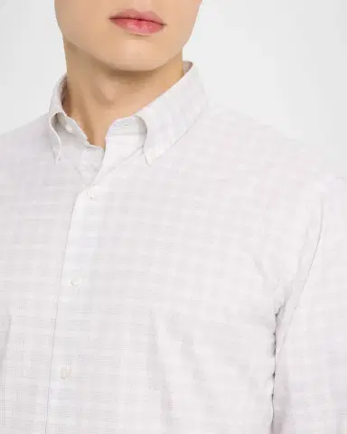 Peter Millar Men's Douglas Crown Lite Cotton-Stretch Plaid Sport Shirt | Thumbnail 5