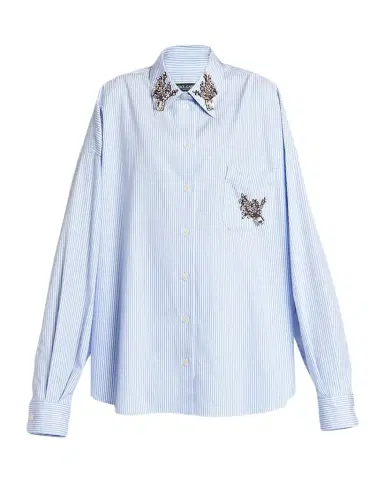Dolce & Gabbana Embellished Striped Oversized Button-Down Shirt | Thumbnail 1
