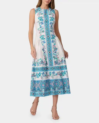 Shoshanna Adele Floral-Print Stretch Cotton Midi Dress | Thumbnail 2