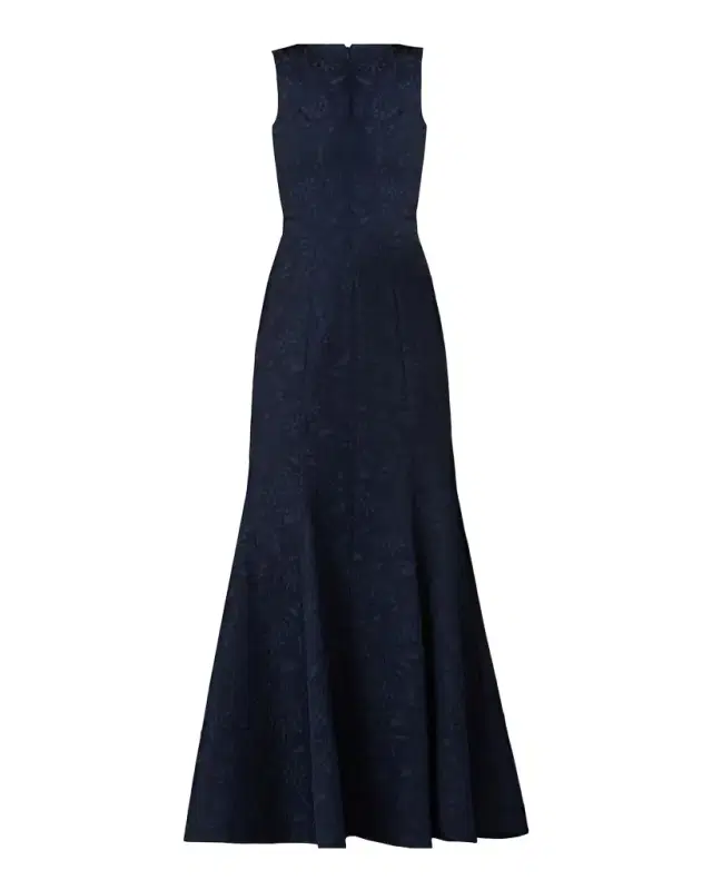 Shoshanna Wilson Floral Jacquard Mermaid Gown