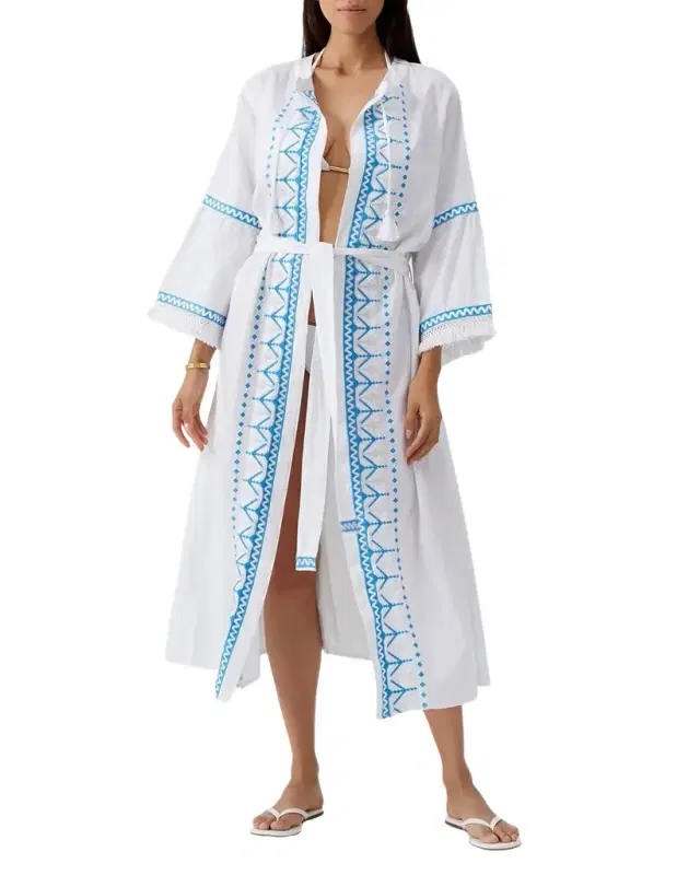 Anais Embroidered Midi Kaftan