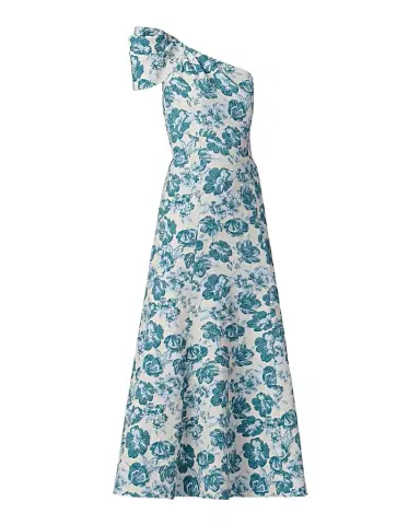 Shoshanna Lolla One-Shoulder Floral Jacquard Maxi Dress | Thumbnail 1 Shoshanna Lolla One-Shoulder Floral Jacquard Maxi Dress | Thumbnail 1