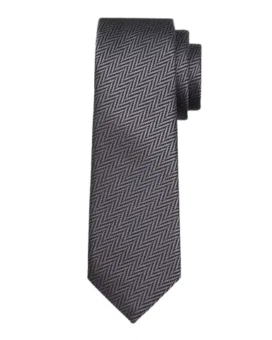 Giorgio Armani Men's Woven-Effect Herringbone Silk Jacquard Tie | Thumbnail 1