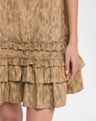 Ganni Printed Stretch-Cotton Mini Shift Dress | Thumbnail 5 Ganni Printed Stretch-Cotton Mini Shift Dress | Thumbnail 5