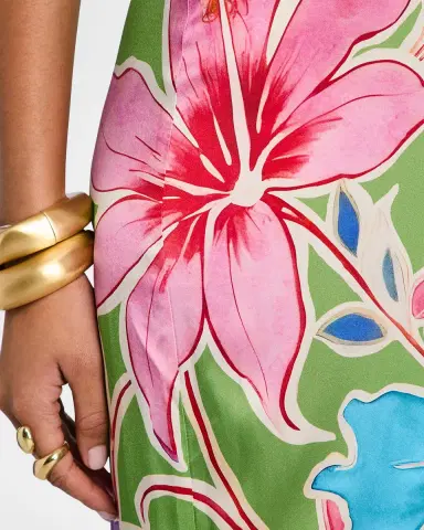 Retrofête Vivi Strapless Floral Dress | Thumbnail 6
