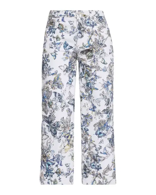 L 'Agence June Ultra-High Rise Straight Cropped Jeans