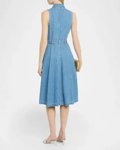 L'AGENCE Kieran Belted Denim Shirtdress | Thumbnail 3 L'AGENCE Kieran Belted Denim Shirtdress | Thumbnail 3