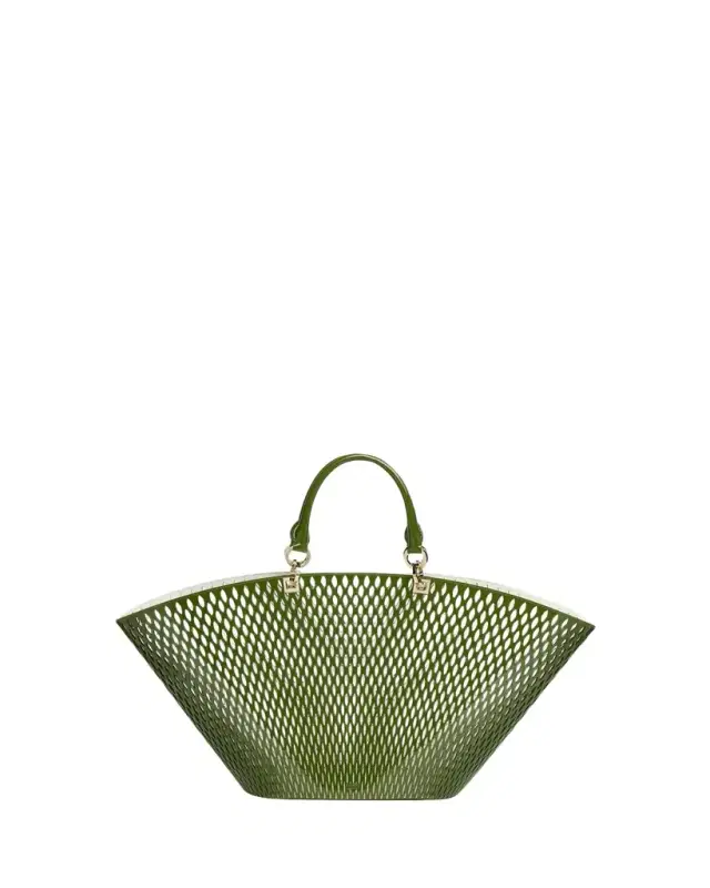 TOM FORD Cut Out Patent Leather Large Tote Bag